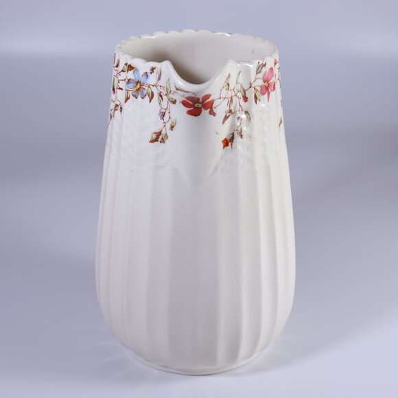 Copeland Spode England Wicker Dale Chelsea Wicker Shape Floral Rim Small Pitcher - Picture 5 of 6